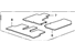 Honda 83600-SWA-A03ZD Floor Mat Set *YR336L*