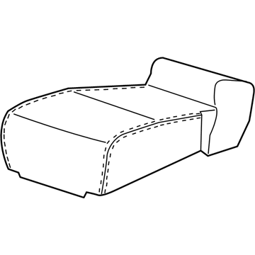 Honda 81931-TK8-A21ZA Cover, Center Seat Cushion Trim (Warm Gray)