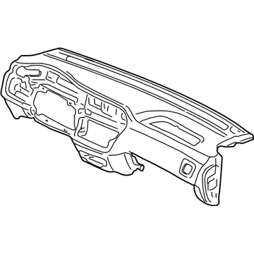 Honda 77100-S0X-A10ZC Panel Assy., Instrument *YR164L* (MEDIUM TAUPE)