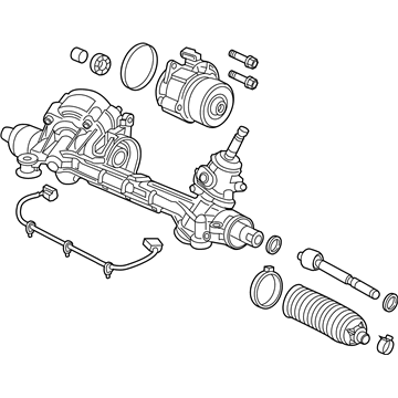 Honda 53650-TBC-A90 Rack Assembly, Power Steering (Eps) (Service)