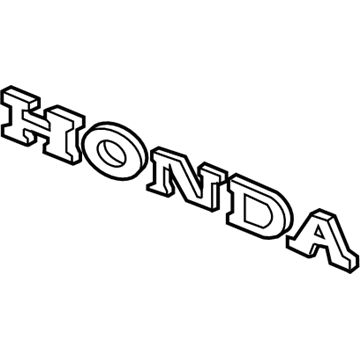 Honda 08F20-SJC-10002 Emblem, Rear (Gold)