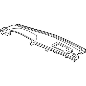 Honda 77100-S84-A01ZC Panel Assy., Instrument (Upper) *YR164L* (MEDIUM TAUPE)