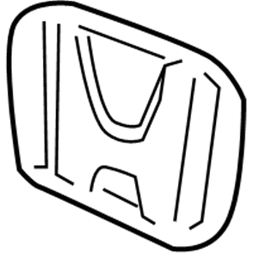 Honda 08F20-SJC-10001 Emblem, Front "H" (Gold)