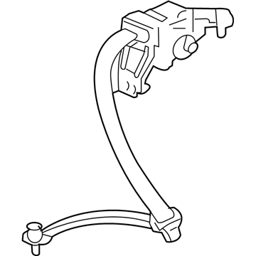 Honda 04828-SDC-A01ZB Tongue Set, Left Rear Seat Belt (Outer) (Excel Charcoal)