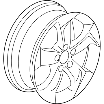 Honda 42700-T7W-A61 Disk, Aluminum Wheel (17X7) (1/2J) (Citic Dicastal)