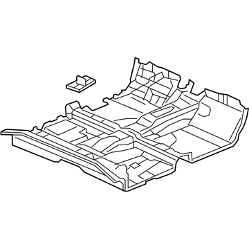 Honda 83301-TR2-A01ZA Carpet Assy., Floor *G69L* (PALE MOSS GRAY)