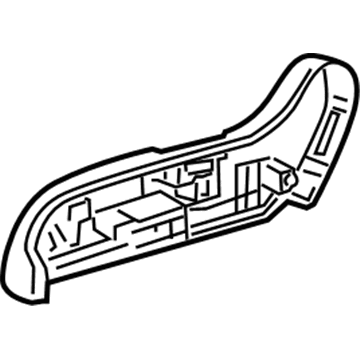 Honda 81238-TE0-A01ZB Cover, R. FR. Seat Reclining *YR327L* (PEARL IVORY)