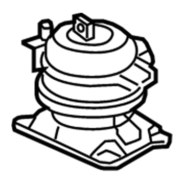 Honda 50830-THR-A02 Rubber Assembly, Front Engine Mounting (Acm)