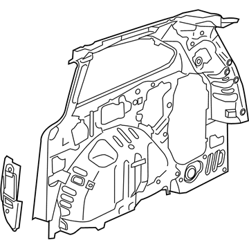 Honda 64700-TK8-306ZZ Panel, L. RR. Inside