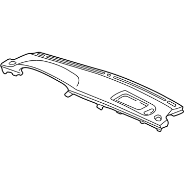Honda 77100-S84-A01ZD Panel Assy., Instrument (Upper) *NH264L* (CLASSY GRAY)