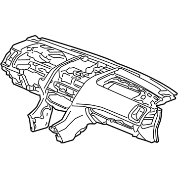 Honda 77100-SDC-A10ZC Panel Assy., Instrument (Typef) (Ivory/Taupe)