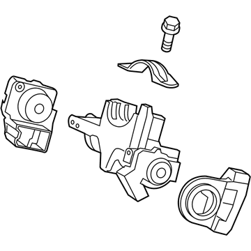 Honda 06351-TBA-901 Lock Assy.,Steering