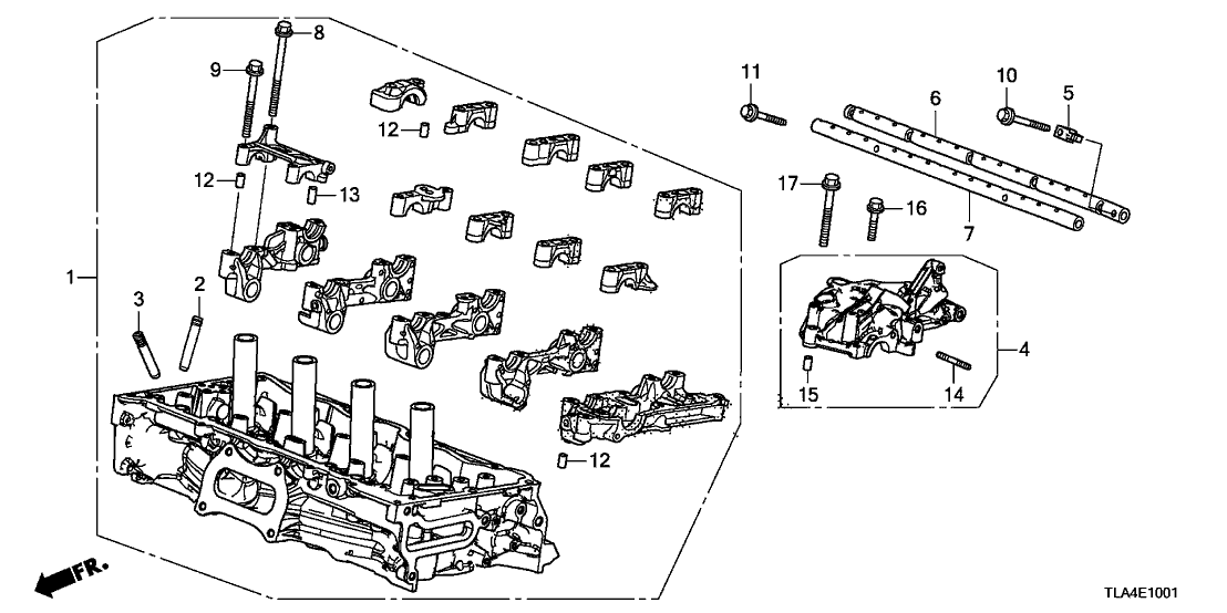 16010RLV306 Genuine Honda INJECTOR SET, FUEL