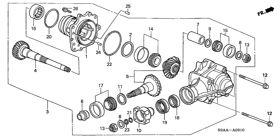 80100TBAA01 Genuine Honda Condenser Assy
