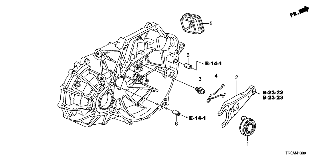 22821PL3000 Genuine Honda Fork, Clutch Release