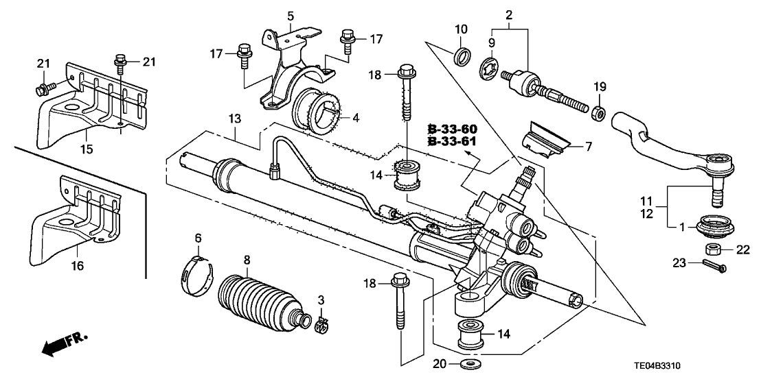 51360 SHJ A01 Genuine Honda Arm L FR Lower 