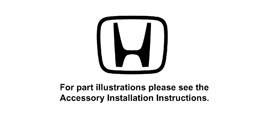 04731SCVA00 Genuine Honda Rubber Set, FR. Windshield Dam