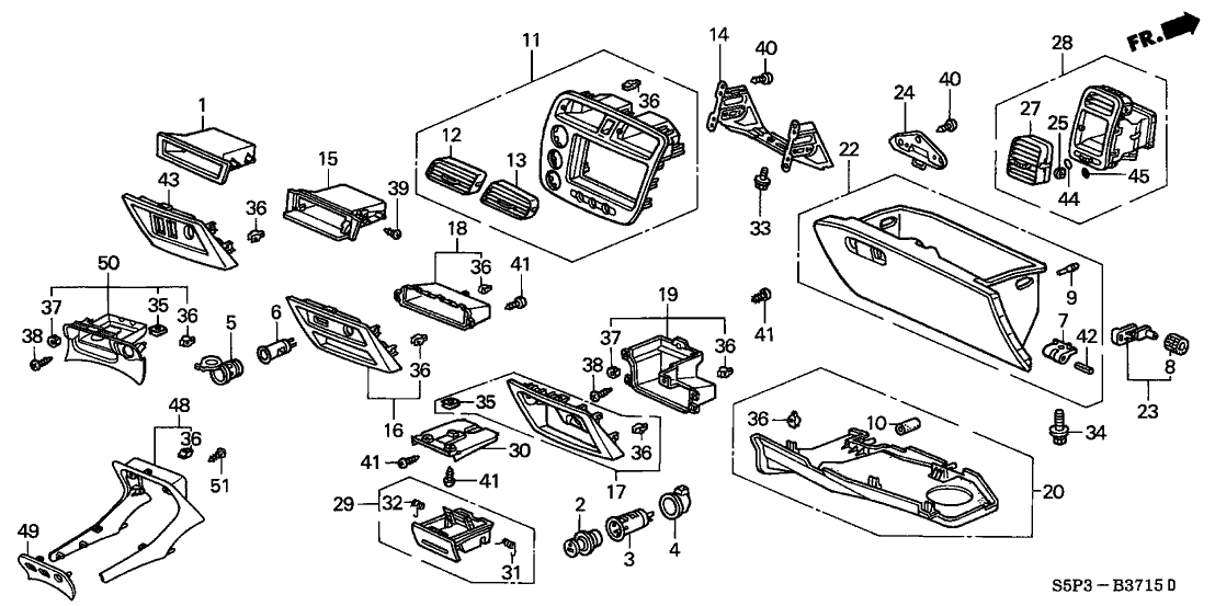 2001 Honda Civic Parts Diagram