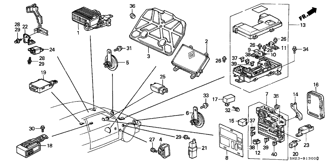 1988 Honda Fuse Box Diagram