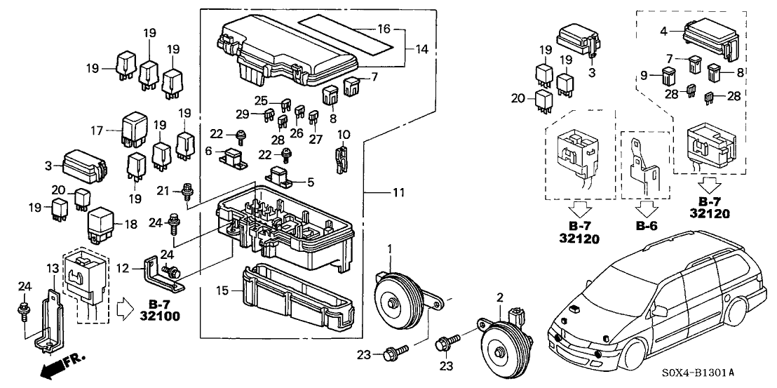 Wiring Diagram PDF: 2003 Honda Odyssey Fuse Box