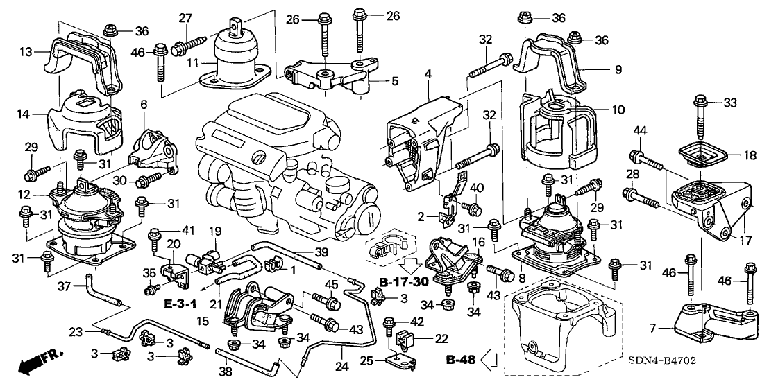 2004 Honda Accord Transmission Parts Diagram | Reviewmotors.co