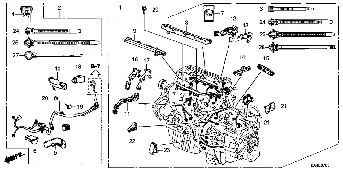 2014 Honda Cr V Wiring Diagram. 32111 r5a a00 genuine honda sub cord