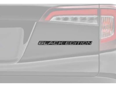 Honda Exterior Emblem Kit, Black Edition 08F20-TG7-100G