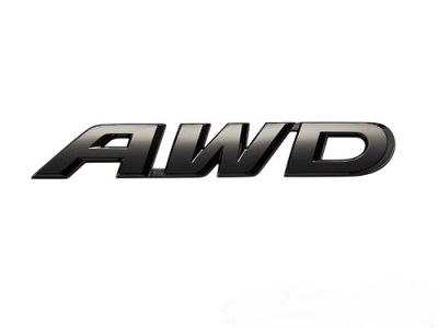 Honda Exterior Emblem, Awd, Gloss Black 08F20-TLA-100A