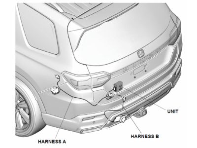 Honda Trailer Hitch Harness 08L91-T90-100