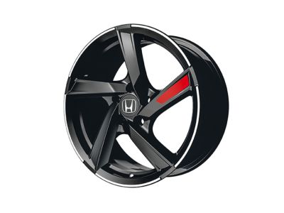 Honda 18-Inch Black Alloy Decal Red 08W18-TBA-180C