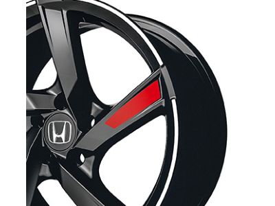 Honda 18-Inch Black Alloy Decal Blue 08W18-TBA-1C0C