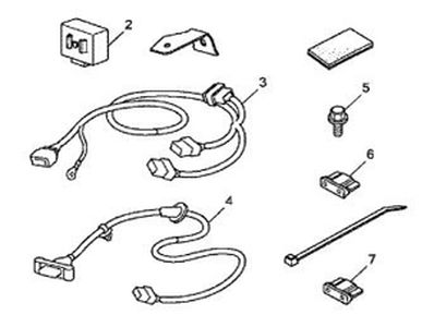 Honda Trailer Hitch Harness 08L91-TK8-100