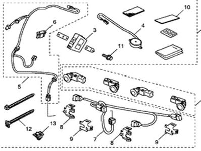 Honda Back Up Sensor Attachment 08V67-T3L-100A