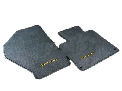 Honda 83600-S2A-A01ZE Floor Mat Set (Black/Yellow 1)(Typen)