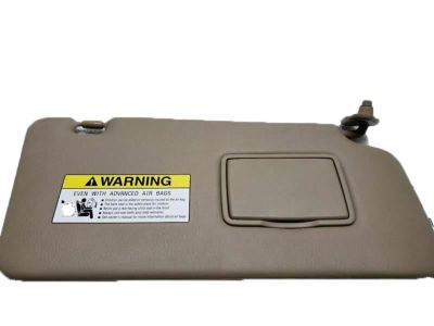 Honda 83230-S9A-A81ZA Sunvisor Assembly, Passenger Side (Light Seagull Gray) (Mirror)