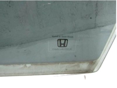 Honda 73350-SLN-A00 Glass Assy., L. FR. Door (Green) (Nippon Safety)