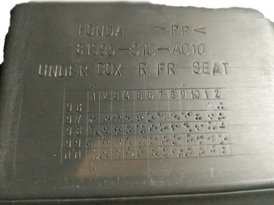 Honda 81395-S10-A01ZB Box, R. FR. Seat (Lower) *NH264L* (CLASSY GRAY)