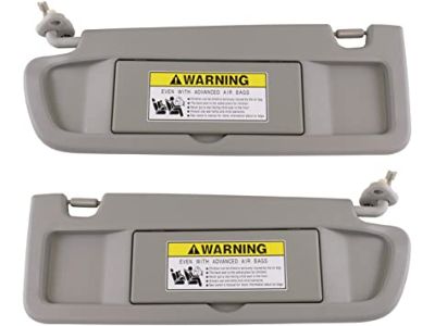 Honda 83230-TM8-A32ZB Sunvisor Assembly, Passenger Side (Clear Gray)