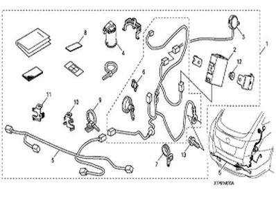 2012 Honda Crosstour Parking Assist Distance Sensor - 08V67-TP6-100A
