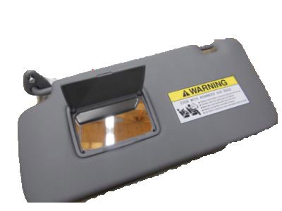 Honda 83280-S9A-A81ZA Sunvisor Assembly, Driver Side (Light Seagull Gray) (Mirror)