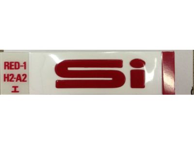 Honda 75723-SH2-A21ZB Emblem, Rear Red (Si)