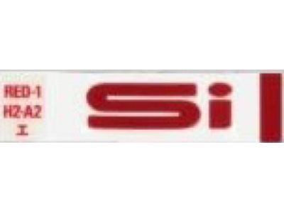 Honda 75723-SH2-A21ZB Emblem, Rear Red (Si)