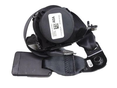 Honda 04823-TVA-A00ZA Tongue & Buckle Set, Right Rear Seat Belt (Deep Black)