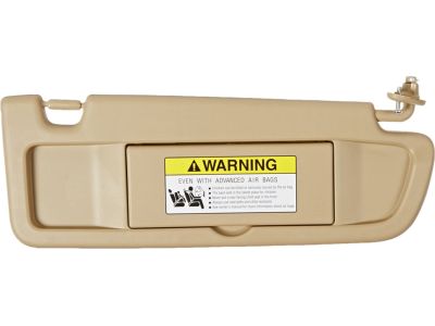 Honda 83230-SDA-A01ZB Sunvisor Assembly, Passenger Side (Ivory) (Mirror)