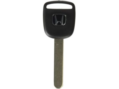 Honda 35118-SDA-A01 Key, Blank (Black) (Immobilizer) (H-Mark:Silver)