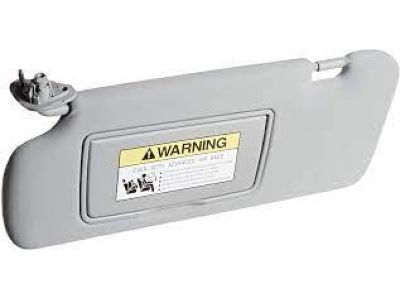 Honda 83280-SWA-A83ZB Sunvisor Assembly, Driver Side (Light Gray) (Mirror)