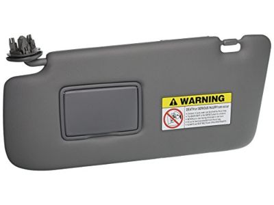 Honda 83280-SWA-A83ZB Sunvisor Assembly, Driver Side (Light Gray) (Mirror)