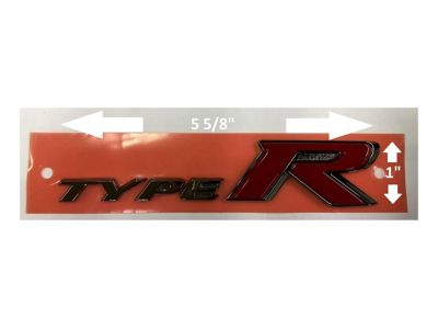 Honda 75723-TGH-A01 Emblem, Rear (Type R)