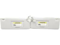 Honda 83230-SJC-A11ZB Sunvisor Assembly, Passenger Side (Clear Gray) (Mirror)