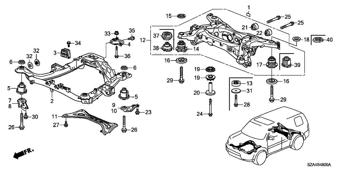 2015 Honda Pilot 5 Door EXL (4WD/LEATHER/NAVIGATION) KA 5AT Front Sub